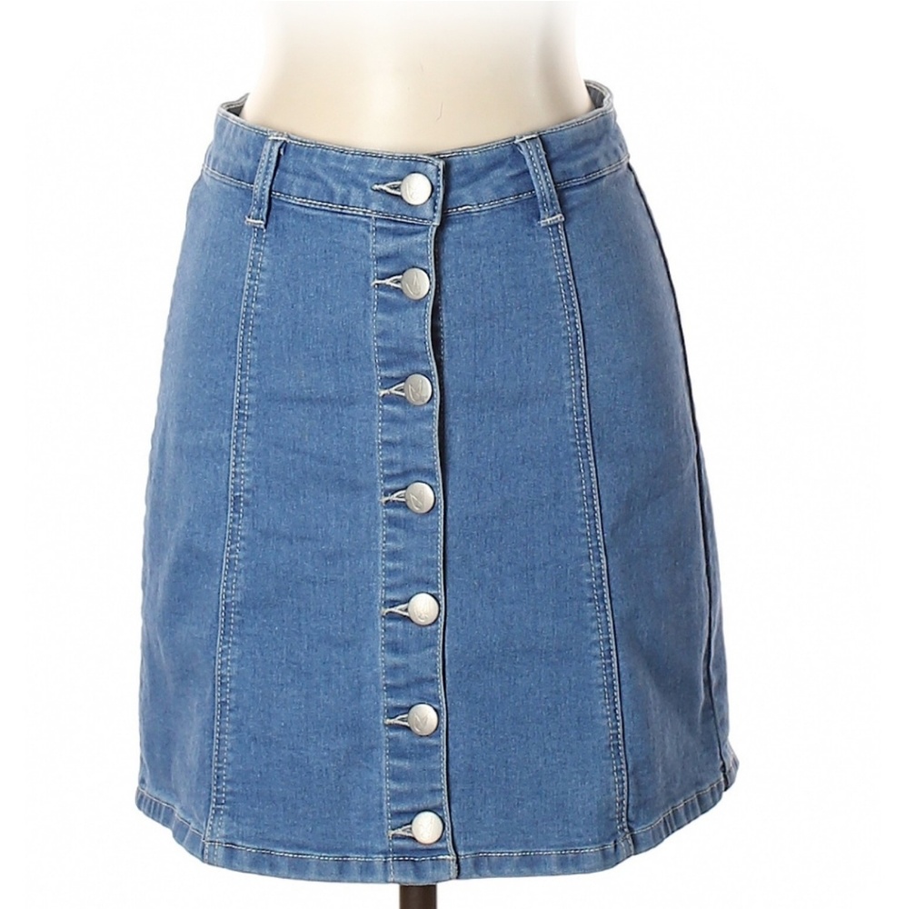 Mink Pink Denim Skirt - Picture 1 of 2